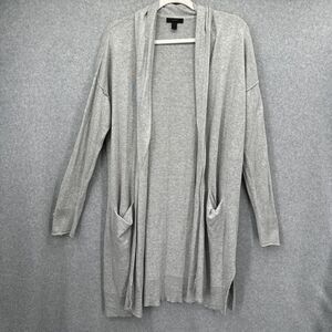 J Crew Women's Lightweight Long Cardigan  Grey Classic Size Medium‎ #H9517